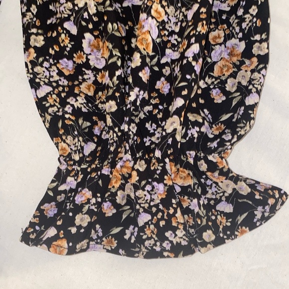 Entro Boho Floral Babydoll Peasant Blouse - Picture 10 of 15